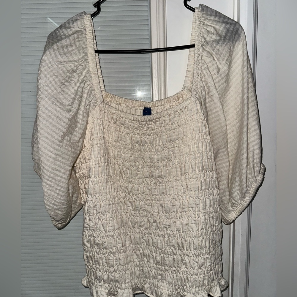 Old Navy Cream Blouse